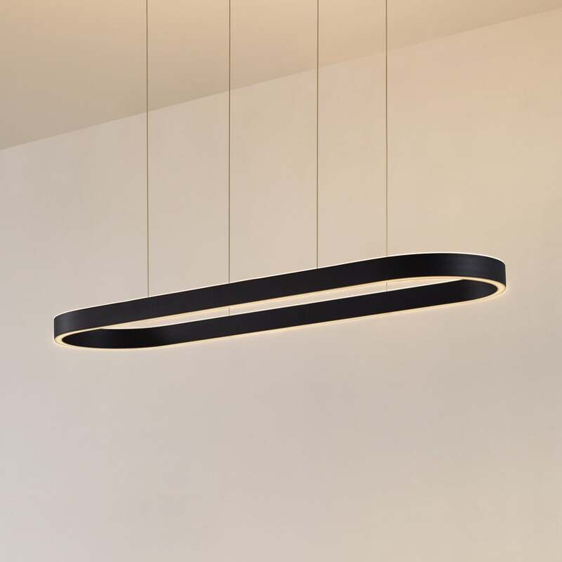 Lucande Smart LED Hängeleuchte Pendelleuchte Melinay schwarz CCT Tuya - 4255830900327
