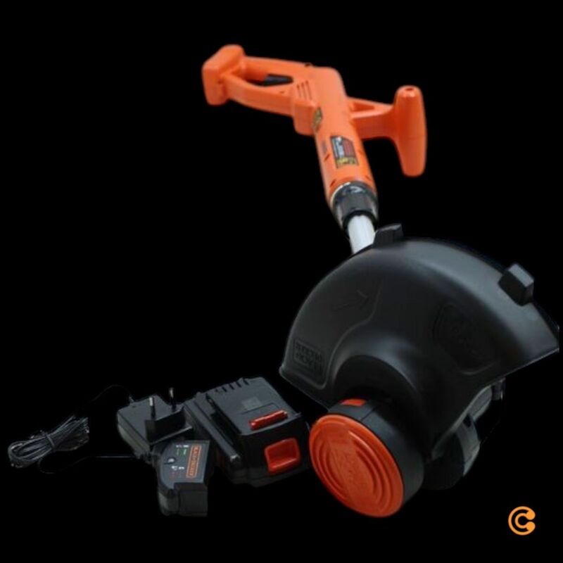 Black & Decker Akku-Rasentrimmer Trimmer 18V 1.5Ah Schnittbreite 25cm Schwarz - 5035048639603