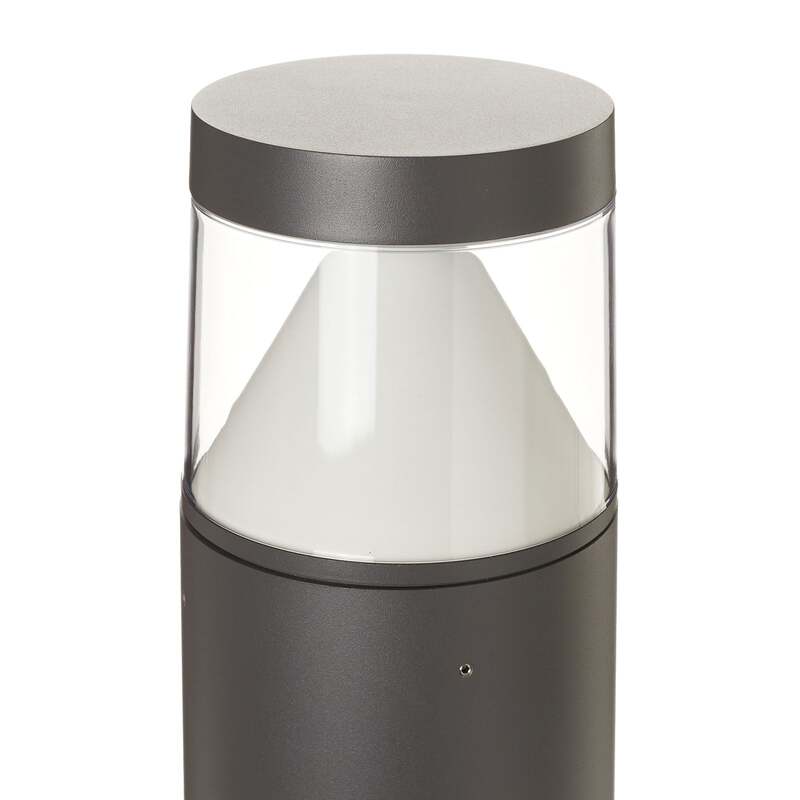 Lucande Pollerleuchte Pollerlampe LED Wegelampe Darja dunkelgrau Aluminium357 - 4251096556162