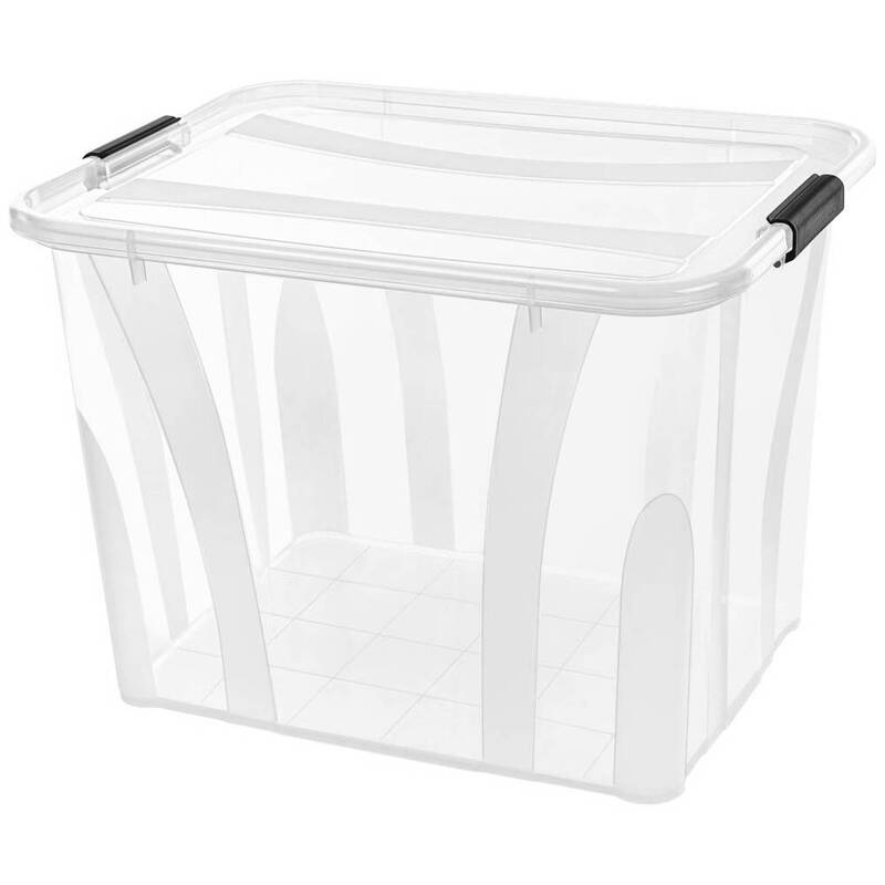Siena HOME Aufbewahrungsbox Kiste Anzio Box 55 l 510x372x385mm Transparent - 4055938502023