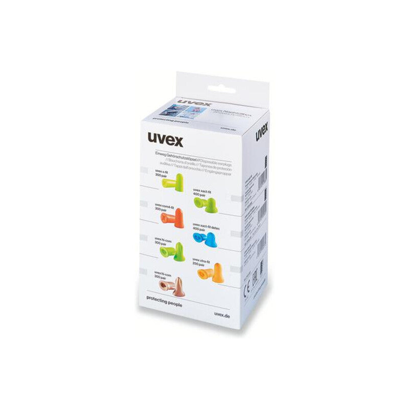 Uvex Gehörschutzstöpsel R300 orange wiederverwendbar SNR 33dB 300 Paar - 4031101501277