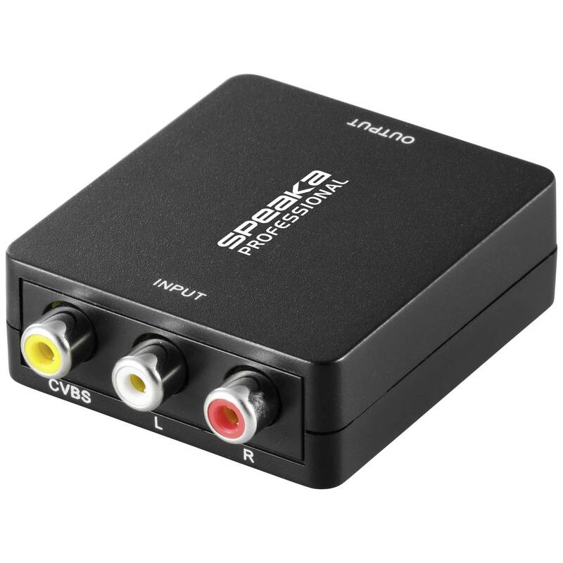 SpeaKa Professional Cinch - HDMI 1920 x 1080 Pixel AV Konverter Adapter 2 STÜCK - 4064161315386