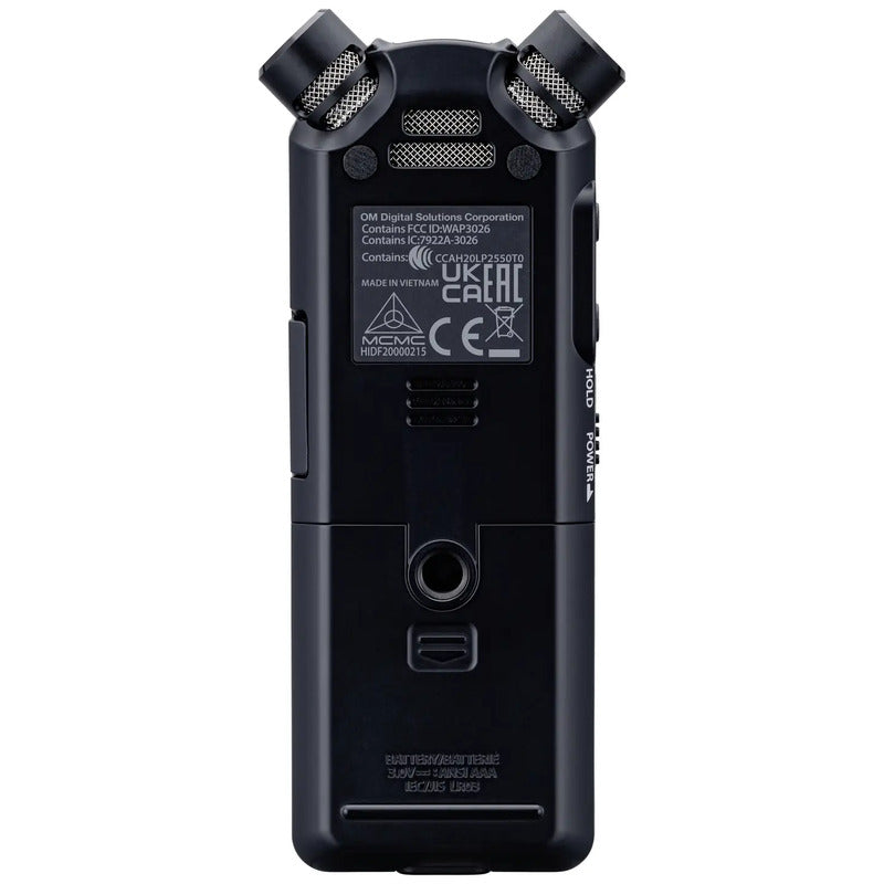 OM System LS-P5 Mobiler Audio-Recorder Schwarz 24-bit 96 kHz FLAC Aufnahme - 4545350053659