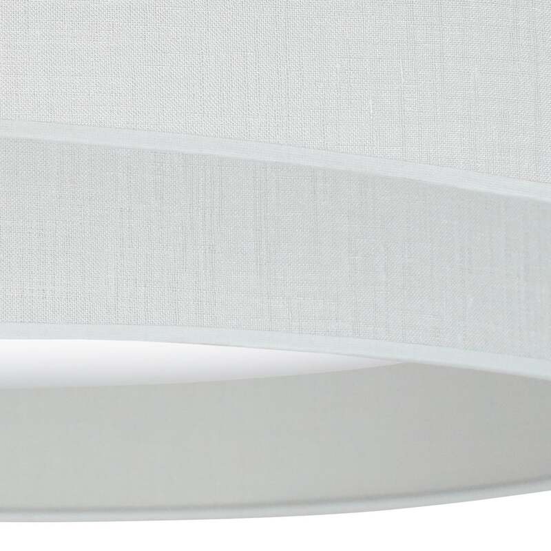 DUOLLA Deckenleuchte Deckenlampe LED Luneta weiß Fernbedienung dimmbar Textil 60 - 5905317606448