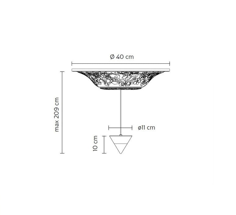 Karman Pendelleuchte Hängeleuchte LED Moonbloom weiß schwarz Aluminium Innen - 8032956317569