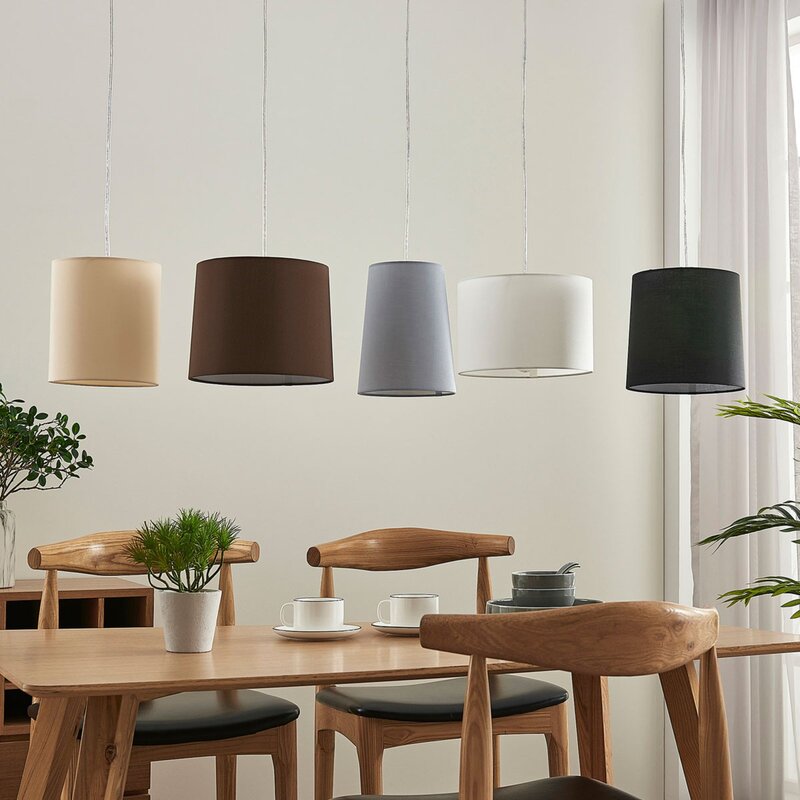Lindby Textilhängeleuchte Hermina Wohnzimmerlampe Pendelleuchte Deckenleuchte - 4251096540529