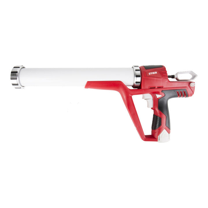Stier Akku-Kartuschenpistole Basic+ 3800N, inkl. 2 x Akku 12 V 1,5 Ah Ladegerät - 4260439000903