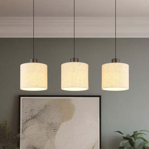 B-Ware Globo Pendelleuchte Hängelampe LED Thea Wohnzimmer creme schwarz matt