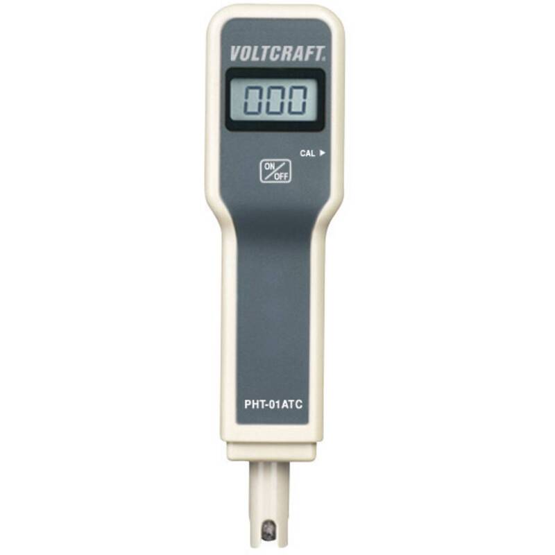 VOLTCRAFT PH-MESSSTICK PHT-01 ATC pH-Messgerät 0-14 pH mit ATC und Zubehör - 4016138523041