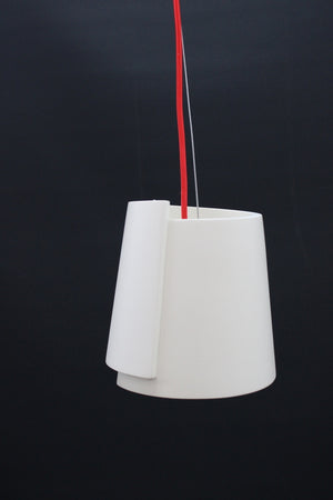 B-Ware Deko Light Hängeleuchte Twister I Hängelampe Deckenlampe Leuchte weiß Ø 18 cm