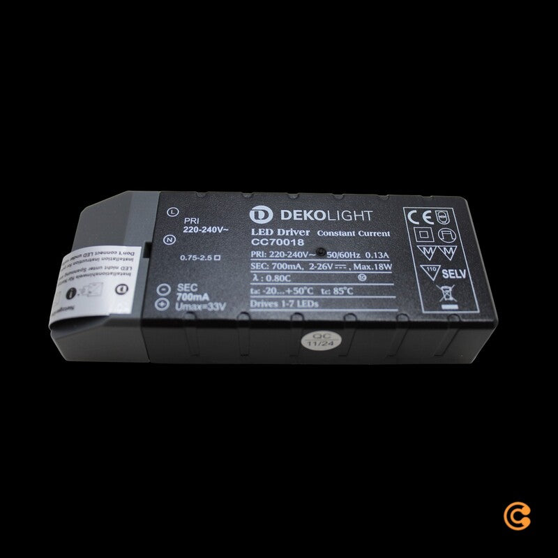 Deko Light LED-Trafo Stromversorgung Netzgerät LED 18W 2-26V DC Schwarz - 4042943195753