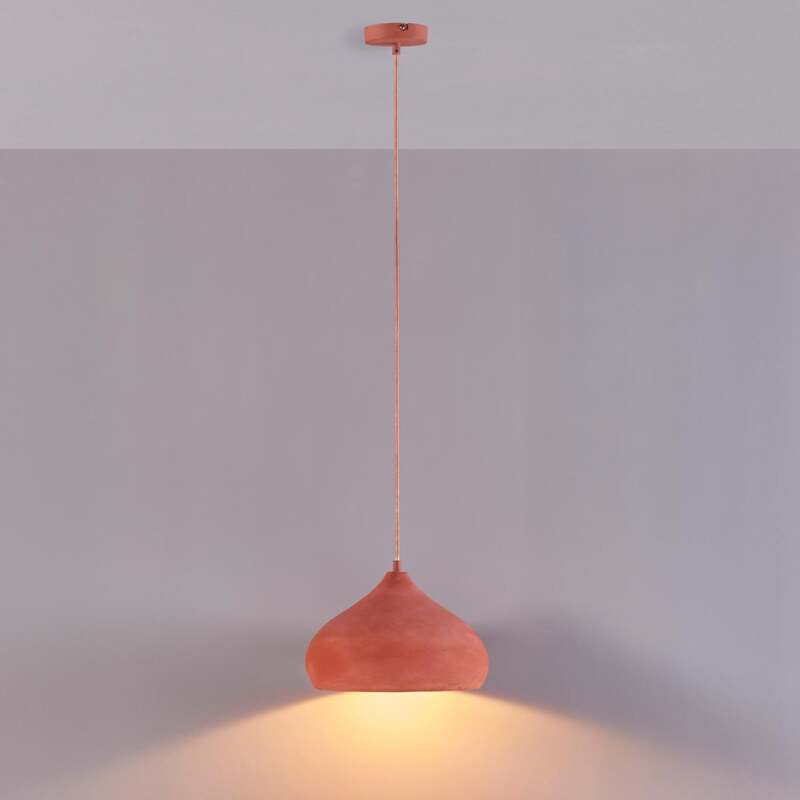 Lindby Terracotta-Pendelleuchte Fiona Hängeleuchte Deckenlampe Lampe E27 ora730 - 4251096519518