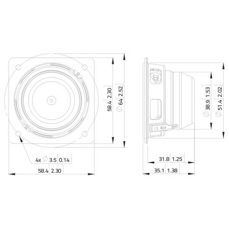 Lavoce Lautsprecher Breitband 5cm 15W 8Ω FSN020.71F Box Musikbox Audio 87dB - 4026397637946