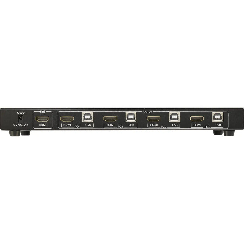 4 PORT HDMI KVM SWITCH mit USB und Fernbedienung - speaka-professional - 4016138857641