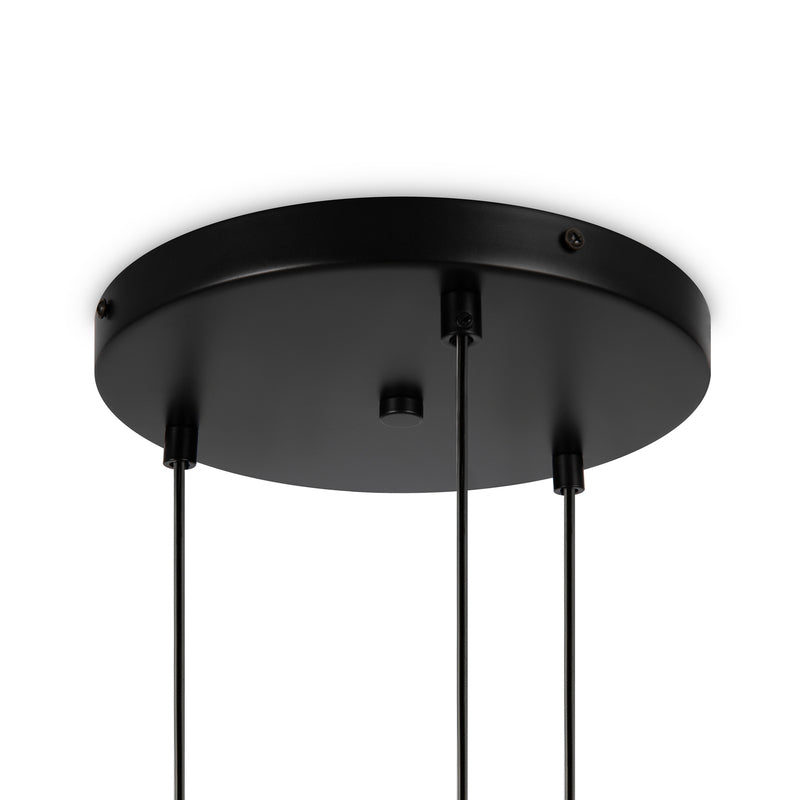 Maytoni Hängelampe Pendelleuchte Basic Glas schwarz Ø40cm 3-flg Beleuchtung - 4099776029694