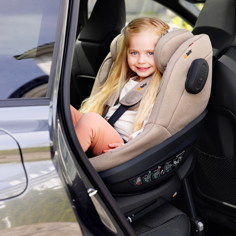 BeSafe Kindersitz Beyond² 360 Drehfunktion Autositzgruppe 0+/1 beige 76-125cm - 7072754026721