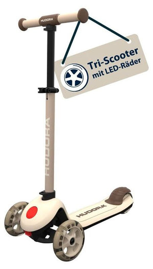 B-Ware HUDORA Kinderroller Tri-Scooter beige Sportroller für Kinder mit stabilem Design