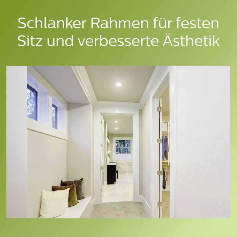 Philips Einbauleuchte LED Downlight 2W neutralweiß 310 Lumen Ø80mm Metall weiß - 8720169308107