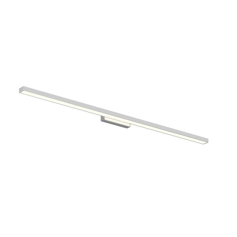 Lindby Wandleuchte Alenia LED Wandlampe Badleuchte chrom 120cm 3000K IP44 weiß - 4251096580617