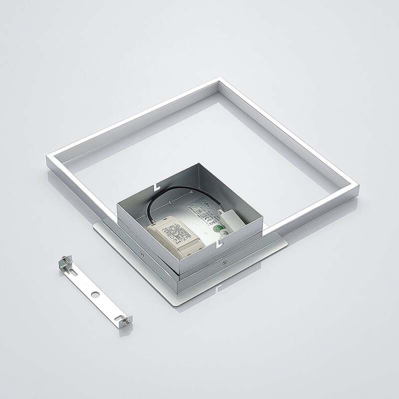 Lindby Wandleuchte Wandlampe LED Anays Square Weiß Polycarbonat Metall Alumin645 - 4251096558203