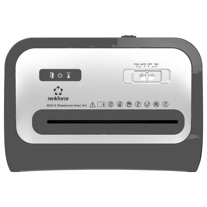 Renkforce Aktenvernichter Schredder RF-PPS-20L Mikroschnitt P-5 20l Kreditkarte - 4064161390918