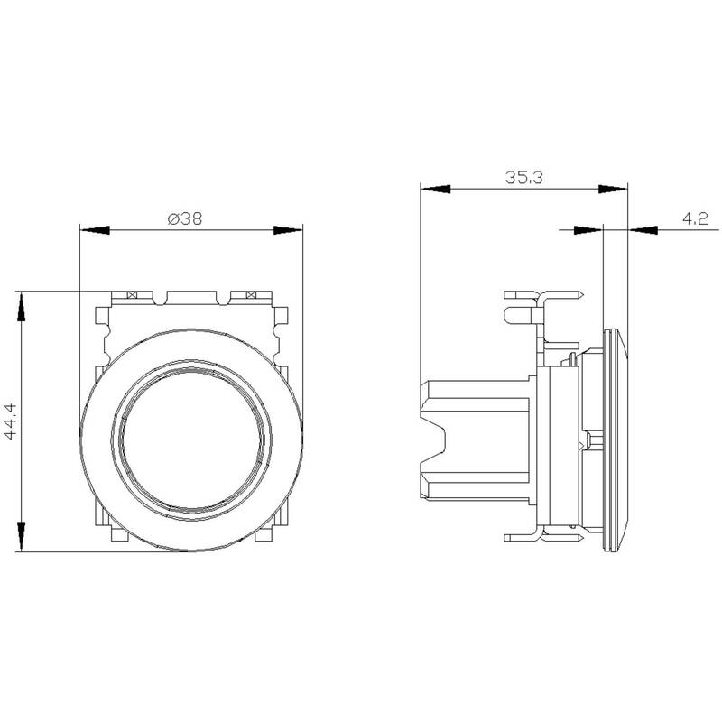 Siemens Leuchtmelder Meldeelement LED Knopf Schalter Grau Grün Rund 8 STÜCK - 4011209967403