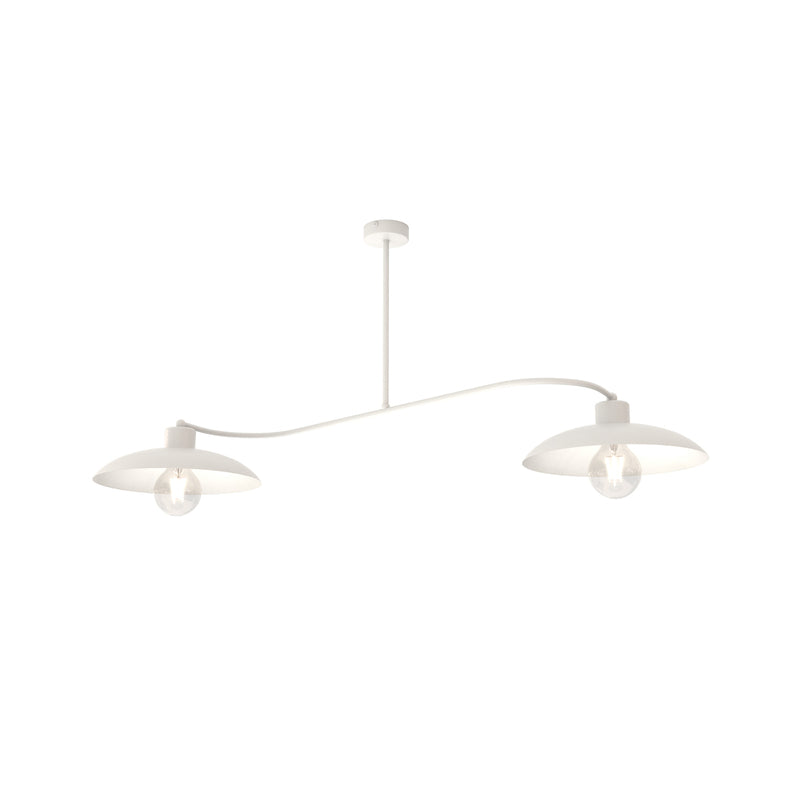 Deckenleuchte Foster LED Lampe Leuchte dimmbar 2-flammig weiß 100x30cm Metall - 5901738929678