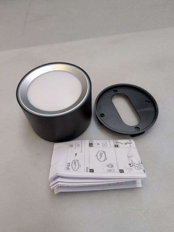 Nordlux LED Deckenspot Landon Smart dimmbar schwarz 8,2cm Höhe 650 Lumen IP44 - 5704924007460