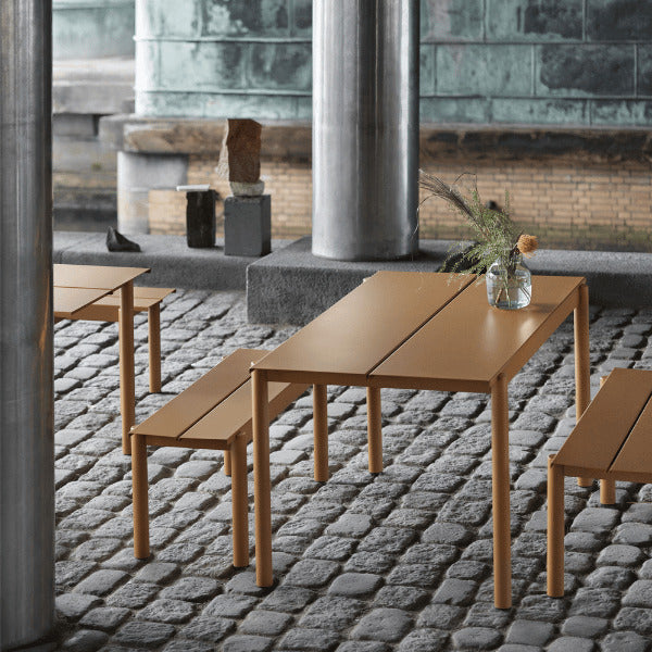 Muuto Gartenbank Sitzbank Outdoorbank burnt orange wetterfest SIEHE TEXT/FOTO - 5710562309552