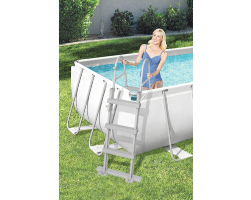 Bestway Aufstellpool Framepool Gartenpool 404x201x100cm grau inkl Filter Leiter - 4306517435240
