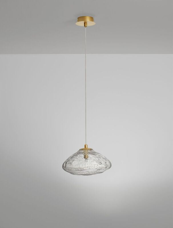 Nova Luce Pendelleuchte Hängeleuchte KING G9 LED Gold dimmbar Beleuchtung Glas - 5212017432520