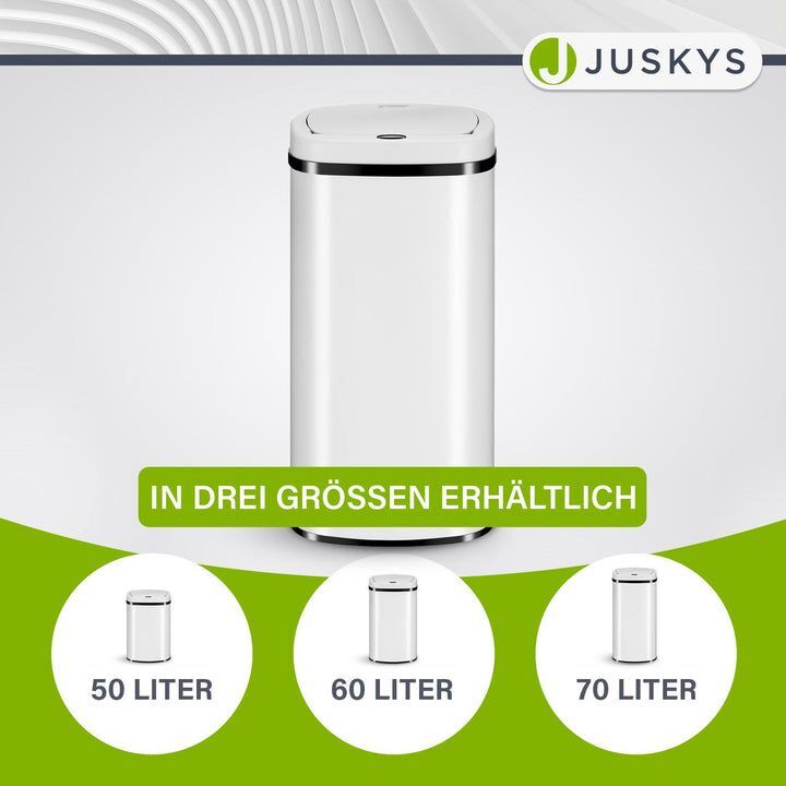 Rechteckiger Mülleimer Abfalleimer mit Sensor Hygienisch 50l Komfortabel - 4260565529828