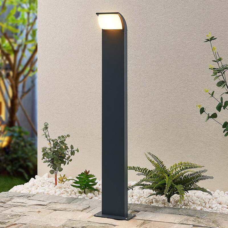 Lucande Tinna LED-Wegeleuchte Wegelampe Gartenleuchte Lampe H 80 cm anthrazit - 4251096582390