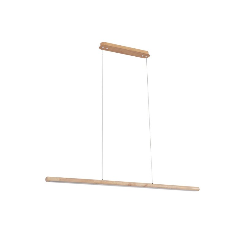 Lucande Holz Hängeleuchte Pendelleuchte Maruta LED 3000K 120 cm Balken Lampe - 4251911792799
