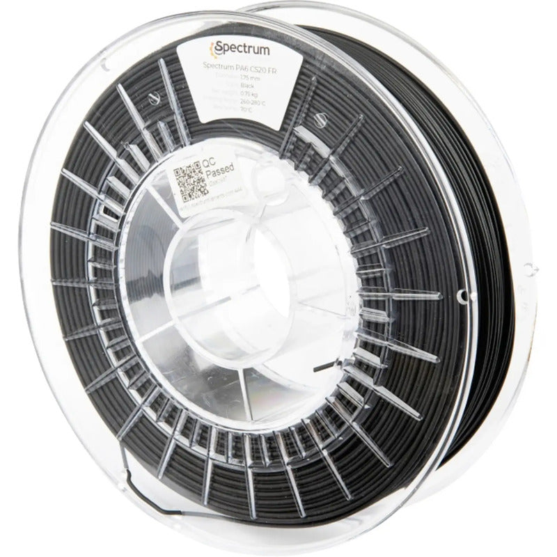 Spectrum Filaments Druckmaterial Filament PA6 Polyamid 1,75mm Schwarz 750 g - 5903175653222