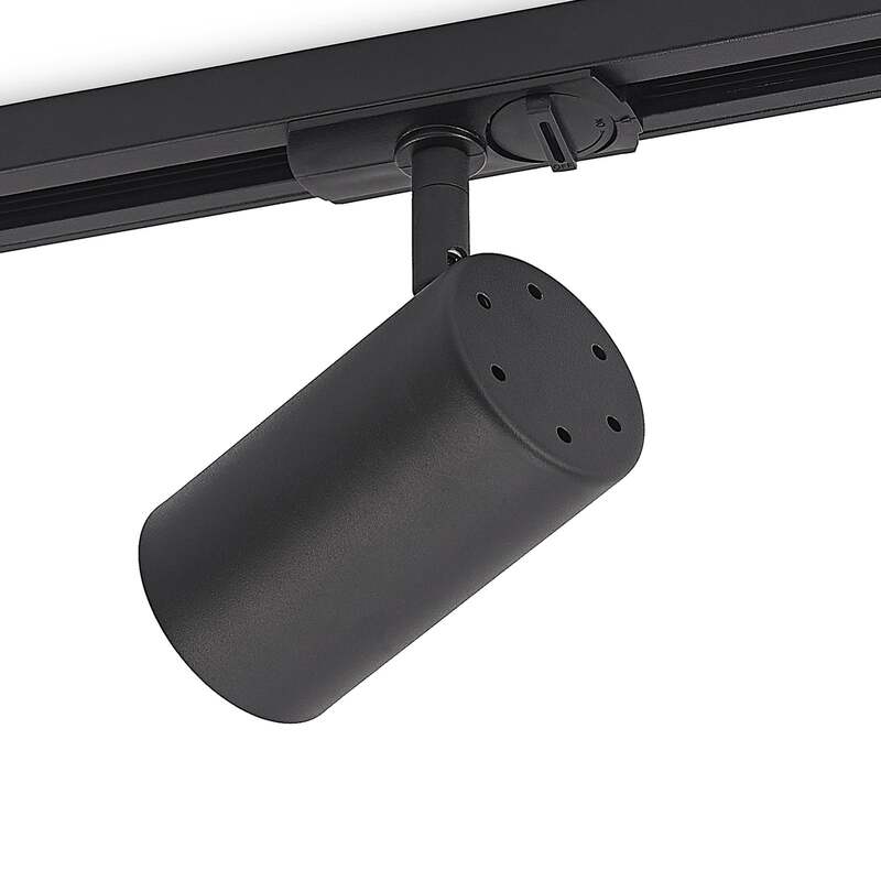 Lindby Schienenspot Linaro GU10 LED Strahler dimmbar schwarz 1-Phasen Ø6cm - 4251911701500