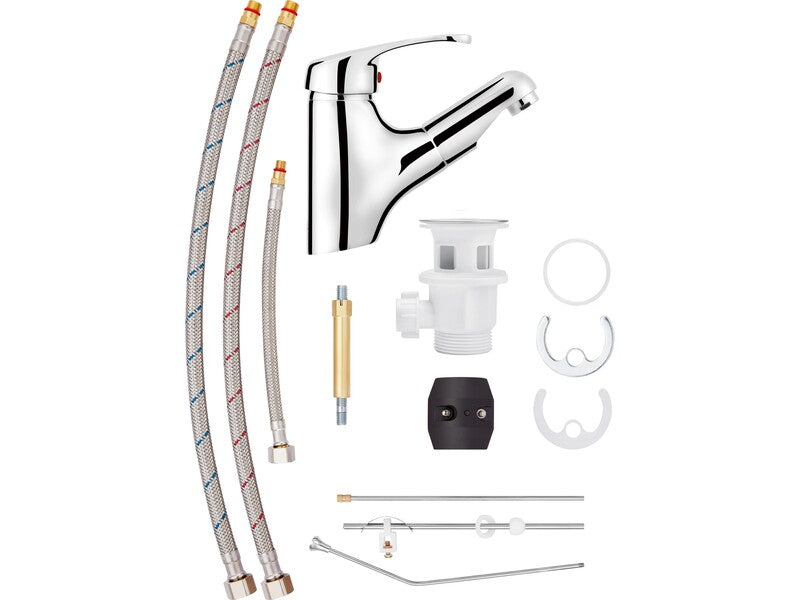 baliv Waschtischarmatur WT-5091 Chrom mit herausziehbarer Handbrause Hahn - 4007874117908