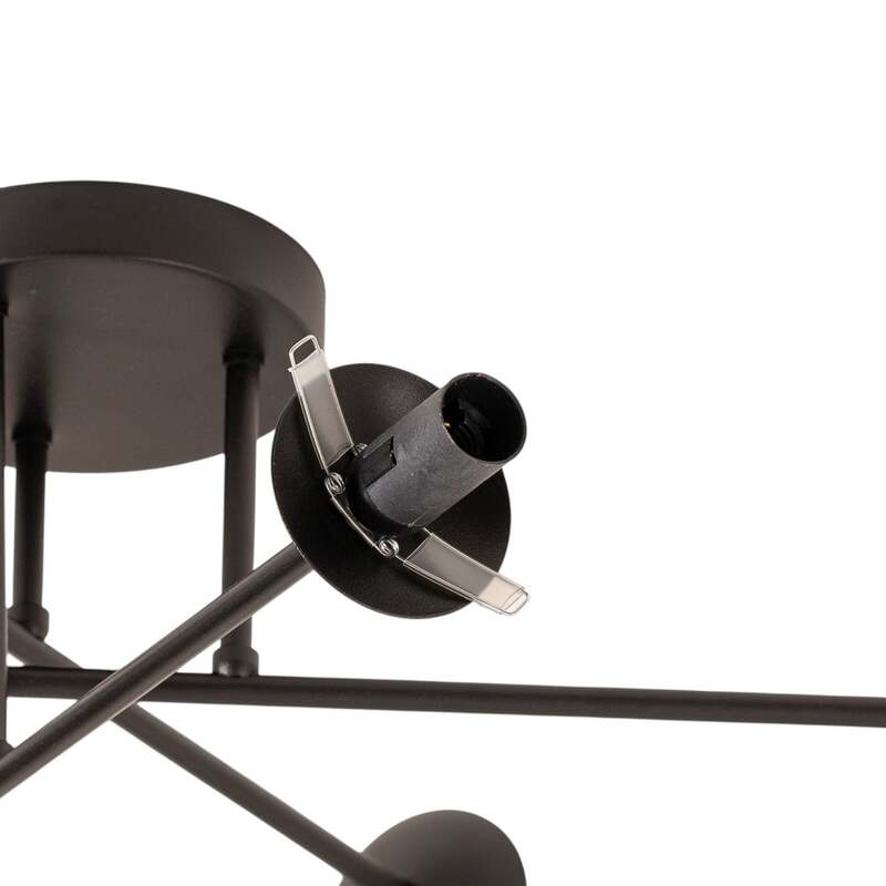 Euluna Deckenleuchte Glassy schwarz/opal Deckenlampe Lampe Licht Leuchte Spot497 - 4251911783575