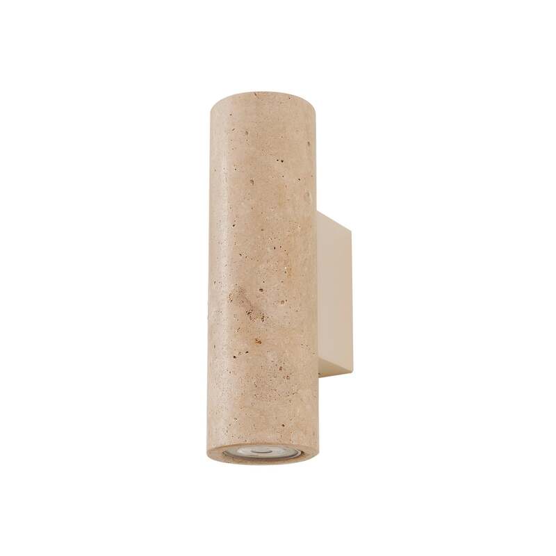 Lucande Wandleuchte Tavira Travertin Beige Up Down dimmbar 7x23x11 cm - 4255830902192