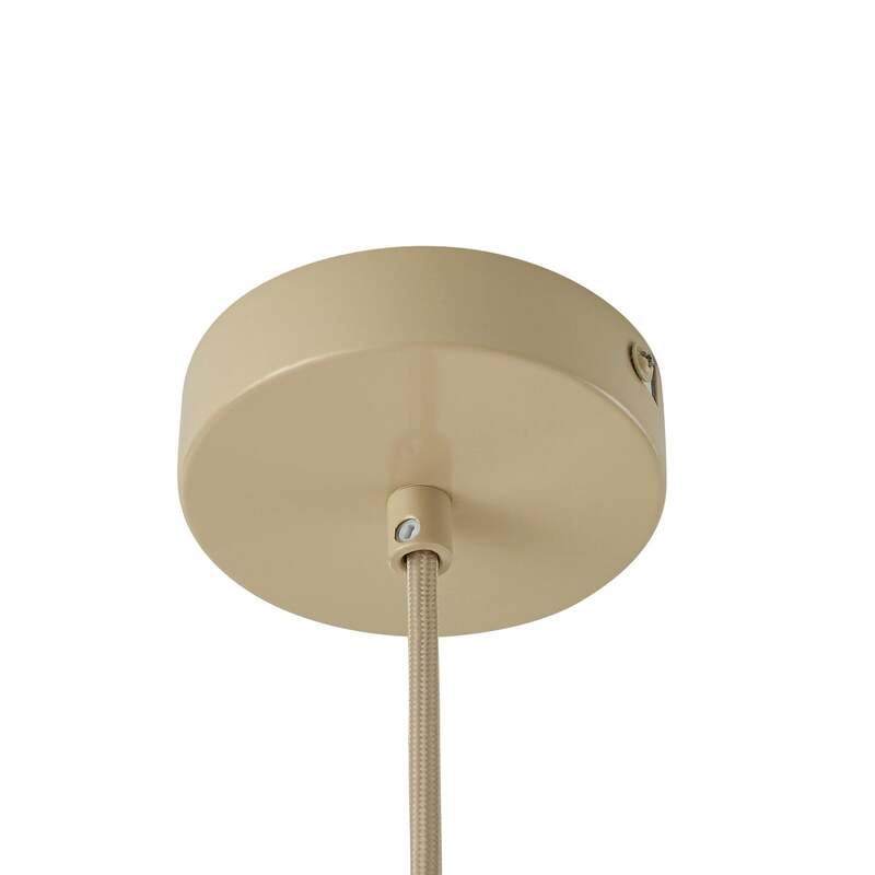 Lindby Hängeleuchte Pendelleuchte Helin Deckenlampe beige Textil 3 x E27 Ø 70 cm - 4255830905117