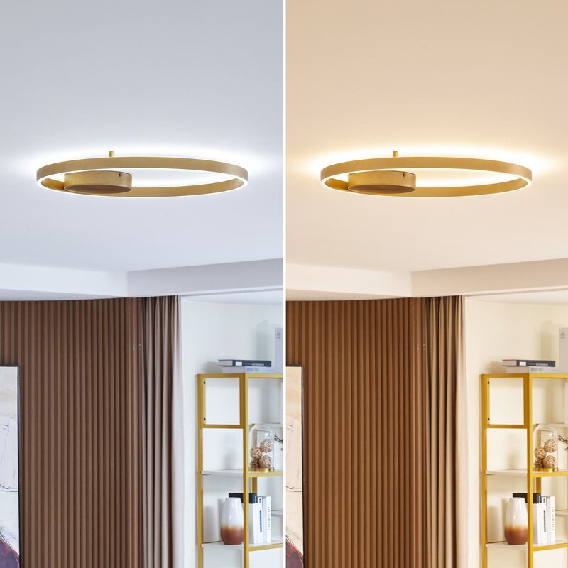 Lucande Deckenleuchte Deckenlampe LED Smart gold Fernbedienung Tuya Aluminium - 4251911778267