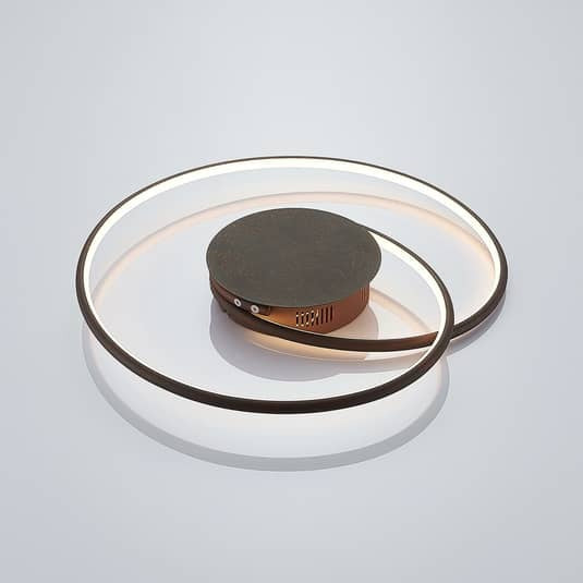 Lindby Deckenlampe Leuchte Joline LED Lampe warmweiß rostbraun Ø45cm 1200 Lumen - 4251096564013