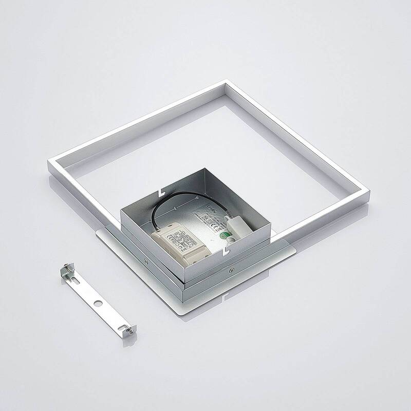Lindby Wandleuchte Wandlampe LED Anays Square Weiß Polycarbonat Metall Alumin645 - 4251096558203