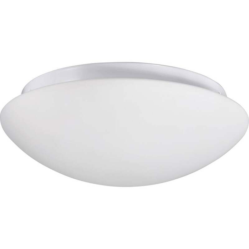 Sygonix Deckenleuchte Lampe Bewegungsmelder Sensor LED E27 Weiß Glas Innen - 4064161337692