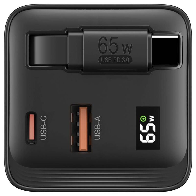 VOLTCRAFT USB Ladegerät Netzteil 65W 2x USB-C, USB-A Steckerladegerät Schwarz - 4064161342900