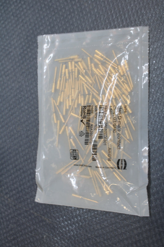 HARTING Crimpkontakt Kontakt gedreht Stift Kupferlegierungen 1.5mm² 10 A - 2050009699758