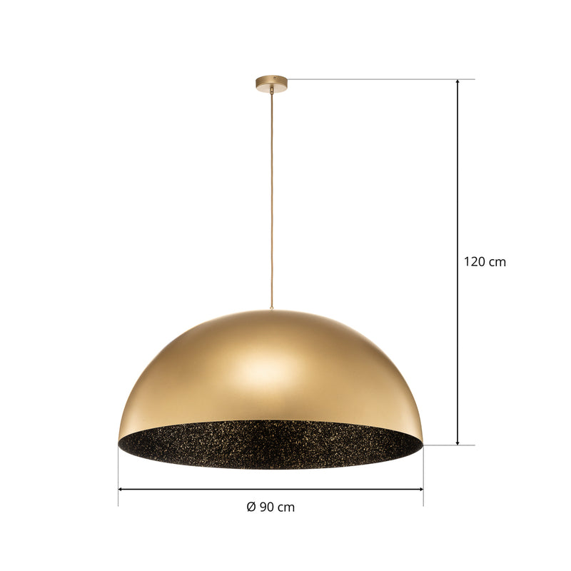 Hängeleuchte Fera gold schwarz gesprenkelt dimmbar Lampe Ø90cm Made in Europe - 5907554418716