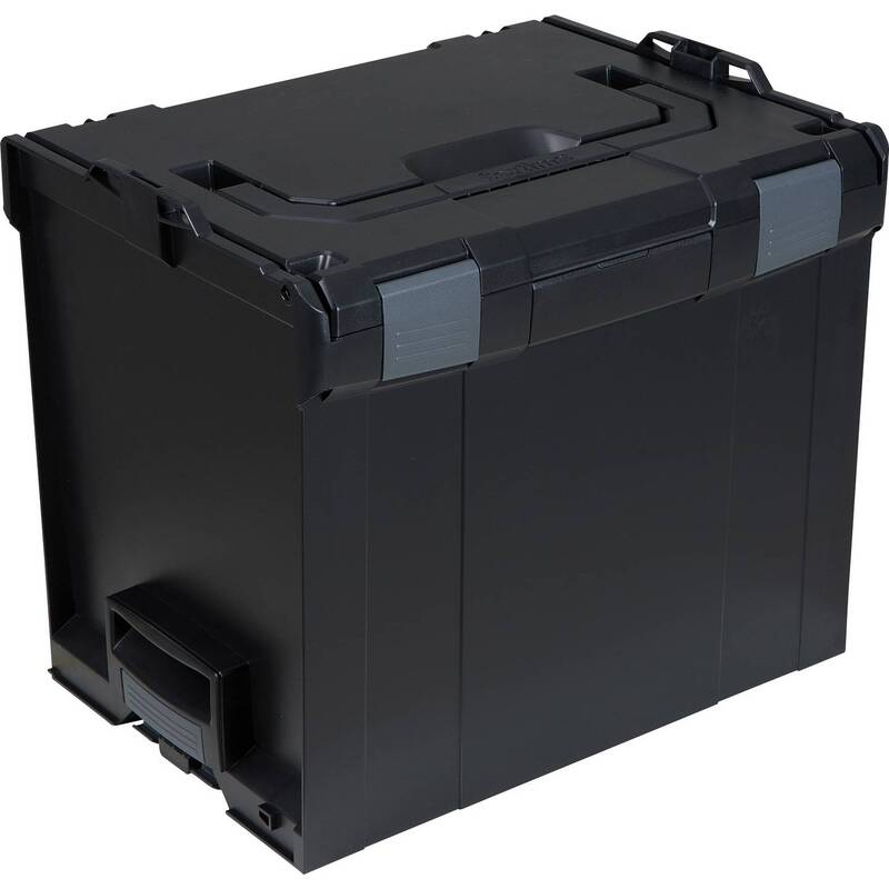 Sortimo Werkzeugkasten L-BOXX 374 unbestückt schwarz ABS 442x357x389mm robust - 4045294844585