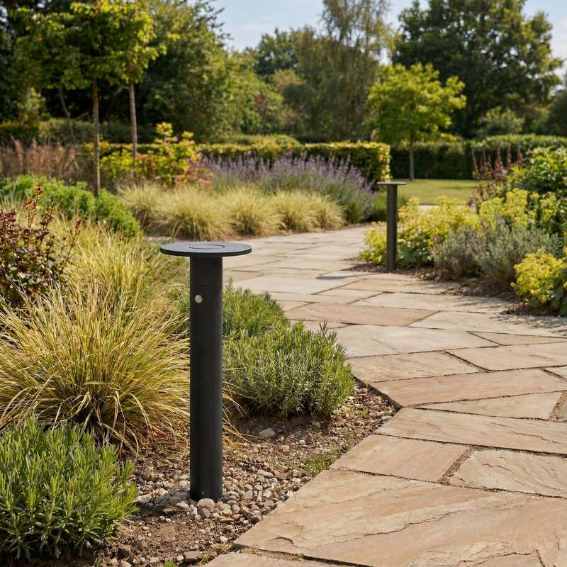 Arcchio Wegeleuchte Tovio LED Gartenlampe anthrazit 81cm mit Bewegungsmelder - 4251911799590