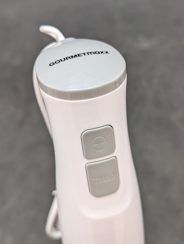 GourmetMaxx Stabmixer Pürierstab Handmixer 400W Mixer Küchenhelfer Weiß 700ml - 4067522047919